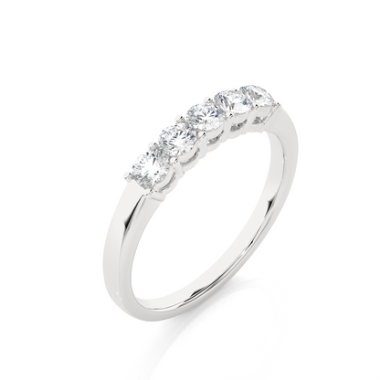 Elegant Eternity Band Ring 0.51 CT Labgrown Diamond Perfect Anniversary Gift For Her - HIGHCARAT DIAMONDS