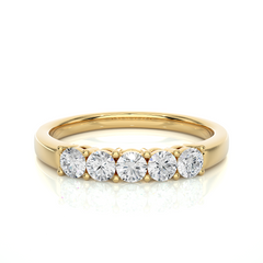 Elegant Eternity Band Ring 0.51 CT Labgrown Diamond Perfect Anniversary Gift For Her - HIGHCARAT DIAMONDS