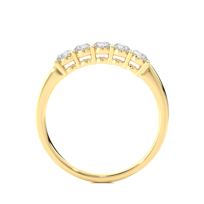 Elegant Eternity Band Ring 0.51 CT Labgrown Diamond Perfect Anniversary Gift For Her - HIGHCARAT DIAMONDS