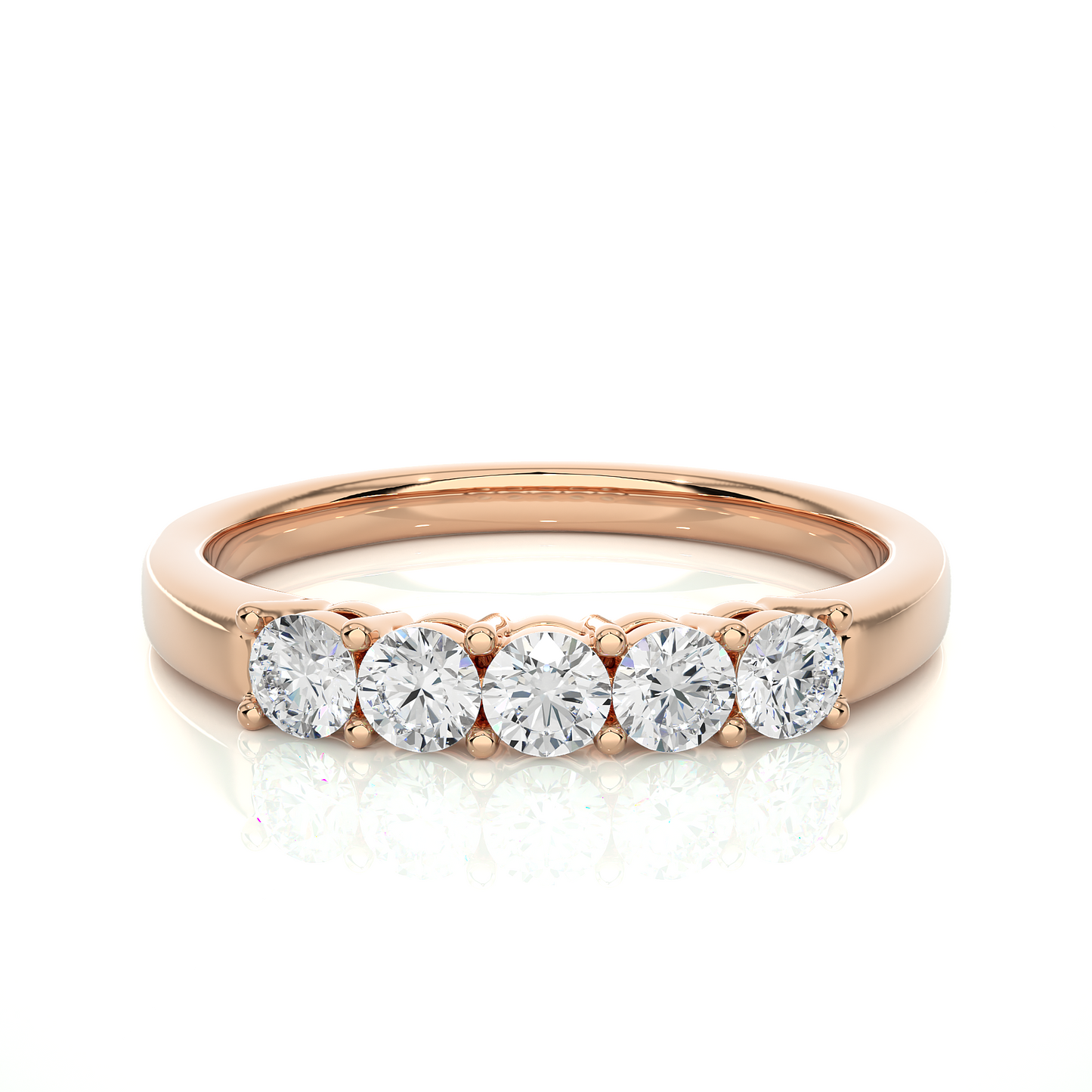 Elegant Eternity Band Ring 0.51 CT Labgrown Diamond Perfect Anniversary Gift For Her - HIGHCARAT DIAMONDS