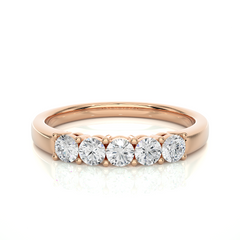 Elegant Eternity Band Ring 0.51 CT Labgrown Diamond Perfect Anniversary Gift For Her - HIGHCARAT DIAMONDS