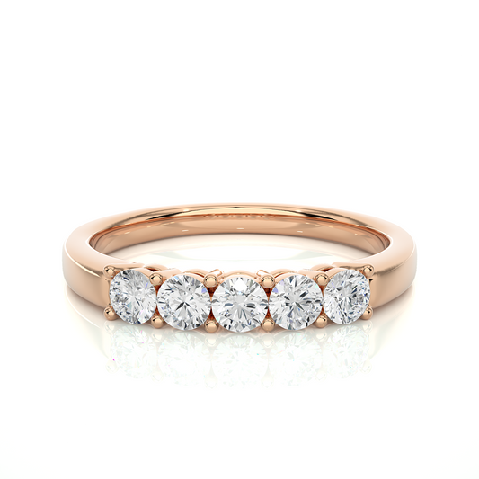Elegant Eternity Band Ring 0.51 CT Labgrown Diamond Perfect Anniversary Gift For Her - HIGHCARAT DIAMONDS