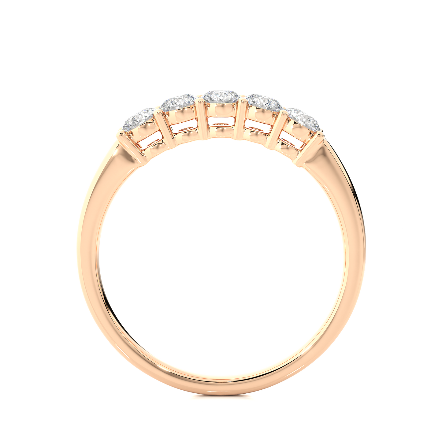 Elegant Eternity Band Ring 0.51 CT Labgrown Diamond Perfect Anniversary Gift For Her - HIGHCARAT DIAMONDS