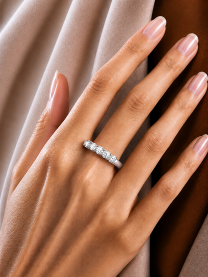 Elegant Eternity Band Ring 0.51 CT Labgrown Diamond Perfect Anniversary Gift For Her - HIGHCARAT DIAMONDS