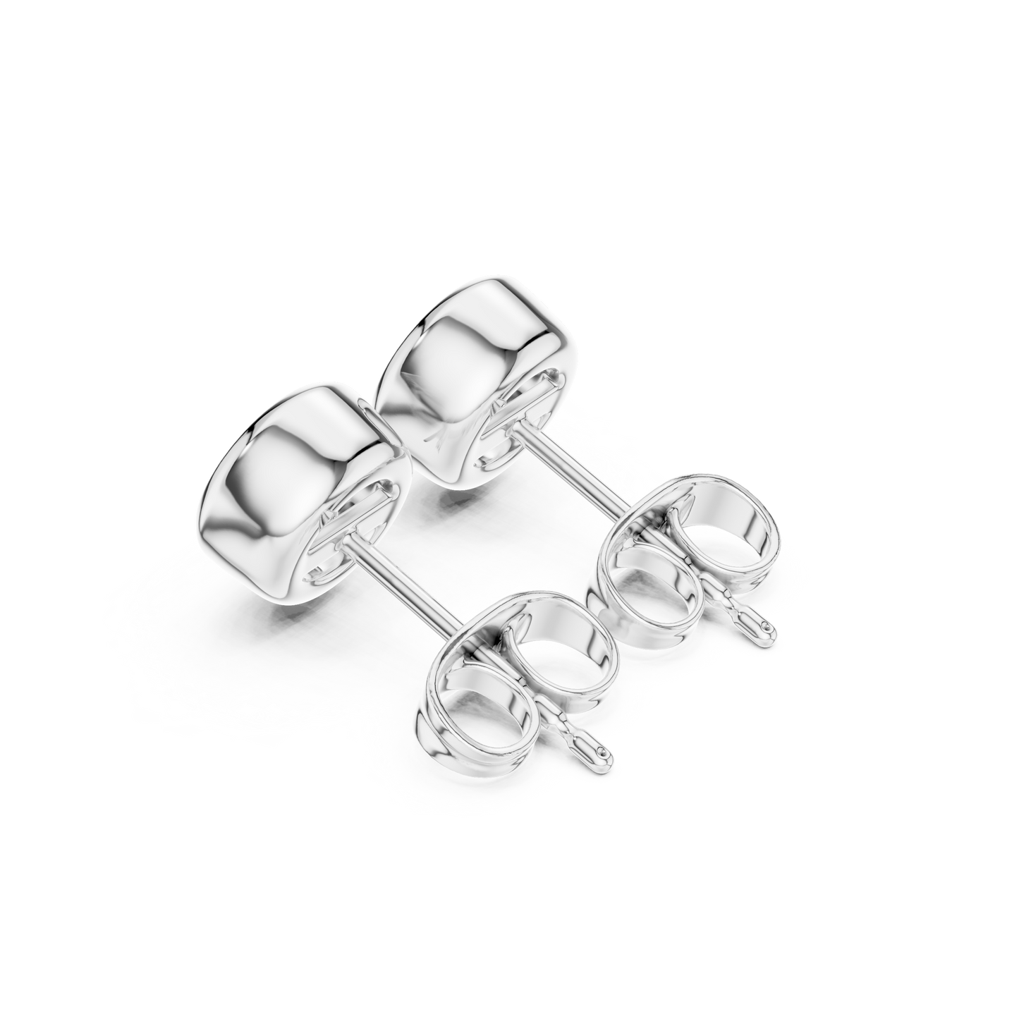 Elegant Round Cut Diamond Classic Dainty Minimalist Timeless Push Back Stud Earring Gift For Her - HIGHCARAT DIAMONDS