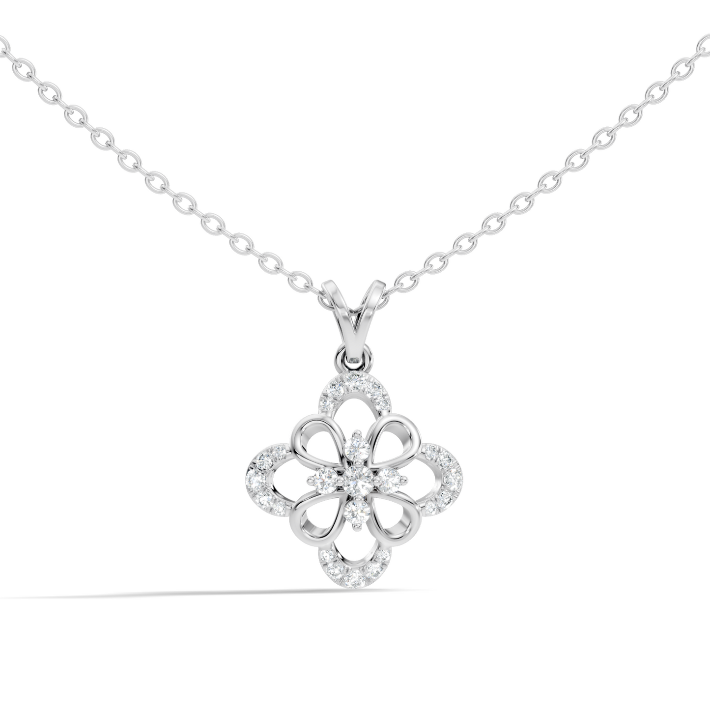 Elegant  Round Diamond Pendant 0.25 Carat Minimalist Handmade Necklace Pendant Jewelry