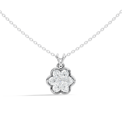 Elegant Women's Diamond Pendant 0.81 Carat Minimalist Handmade Necklace Pendant For Her