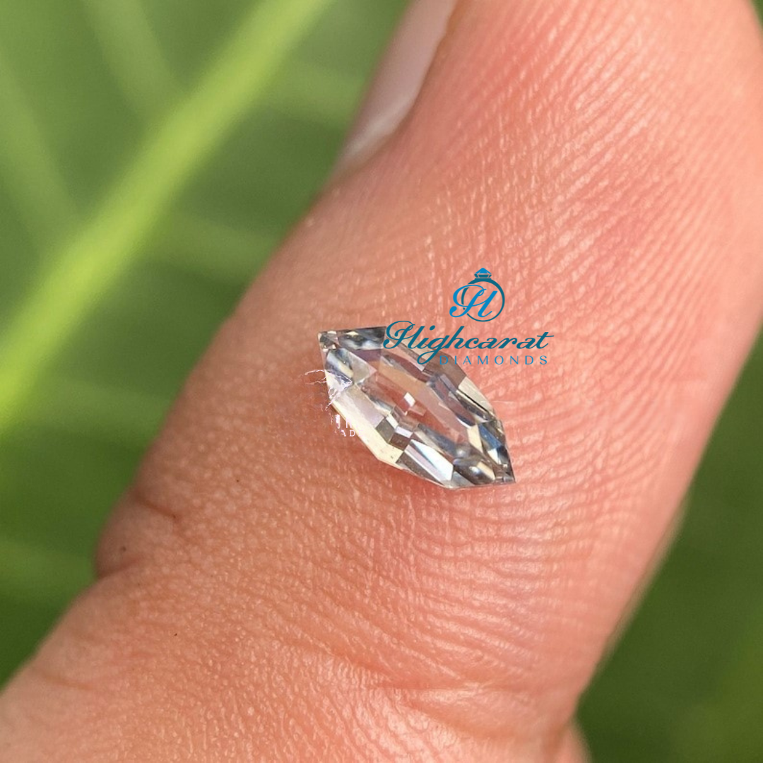 Loose Elongated Marquise Diamond showcasing step cut facets and clean geometry