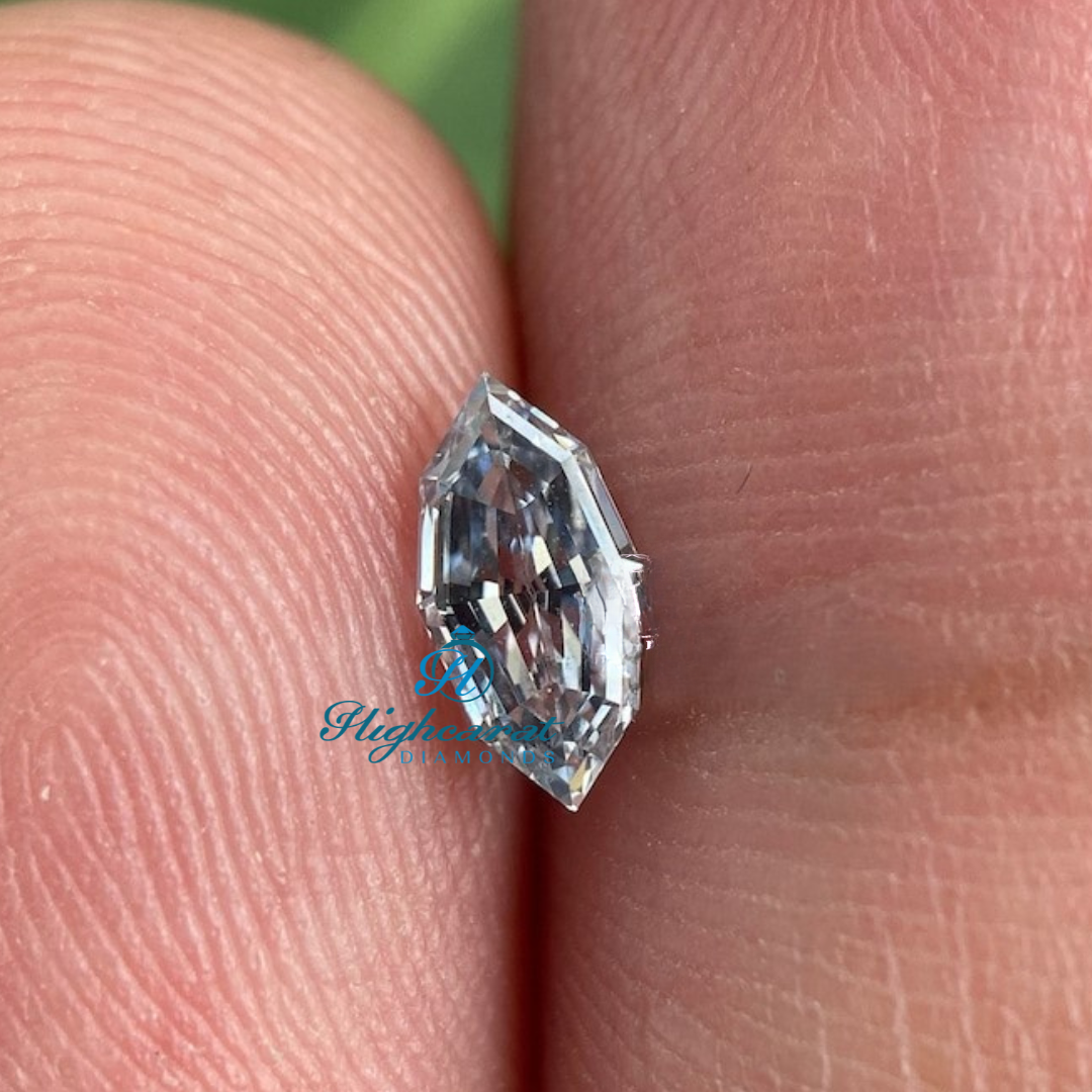 Fancy Elongated Marquise Step Cut Loose Diamond designed with refined geometric structure