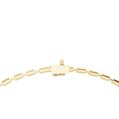 6.09 Ct Emerald Cut Lab grown Diamond 18k Solid Gold Stunning Fabulous Diamond Necklace For Her - HIGHCARAT DIAMONDS