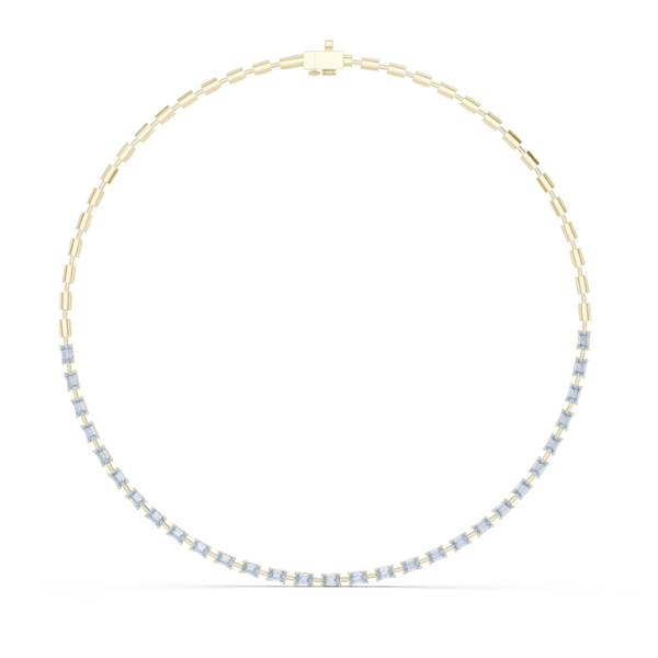 Emerald Cut Lab Grown Diamond Tennis Necklace - HIGHCARAT DIAMONDS