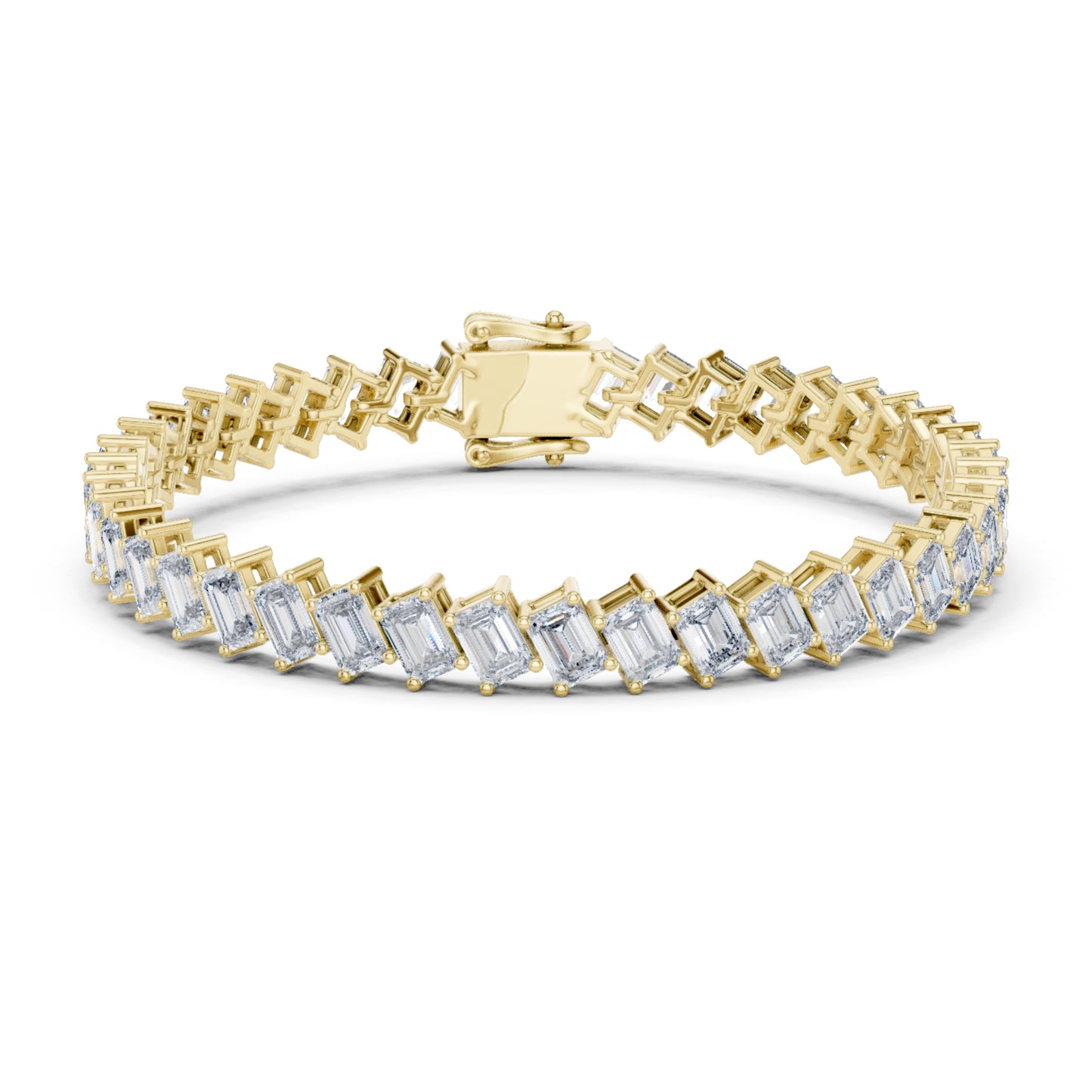 Vintage 14.7 Ct Round Cut White Colorless Diamond Prong Set Minimalist Stacking Party Wear Tennis Bracelets - HIGHCARAT DIAMONDS