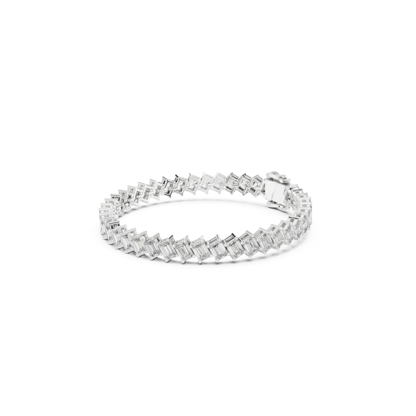 Vintage 14.7 Ct Round Cut White Colorless Diamond Prong Set Minimalist Stacking Party Wear Tennis Bracelets - HIGHCARAT DIAMONDS