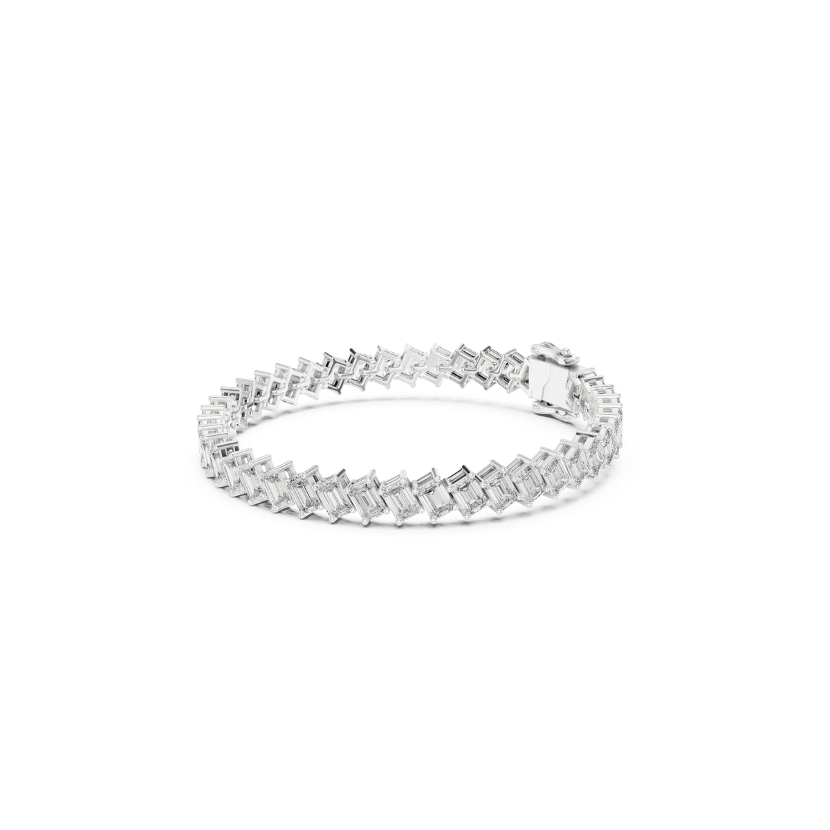 Vintage 14.7 Ct Round Cut White Colorless Diamond Prong Set Minimalist Stacking Party Wear Tennis Bracelets - HIGHCARAT DIAMONDS