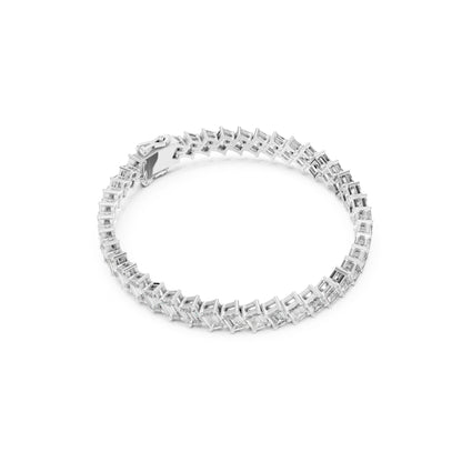 Vintage 14.7 Ct Round Cut White Colorless Diamond Prong Set Minimalist Stacking Party Wear Tennis Bracelets - HIGHCARAT DIAMONDS