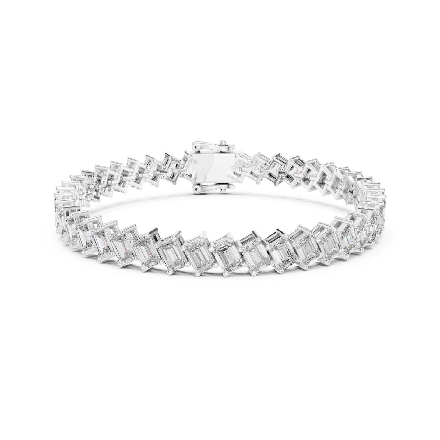 Vintage 14.7 Ct Round Cut White Colorless Diamond Prong Set Minimalist Stacking Party Wear Tennis Bracelets - HIGHCARAT DIAMONDS