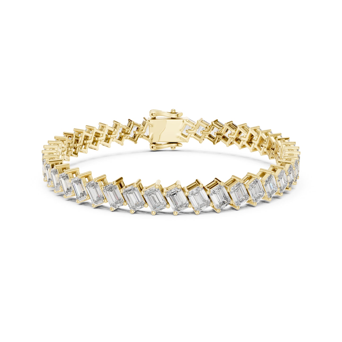 Vintage 14.7 Ct Round Cut White Colorless Diamond Prong Set Minimalist Stacking Party Wear Tennis Bracelets - HIGHCARAT DIAMONDS