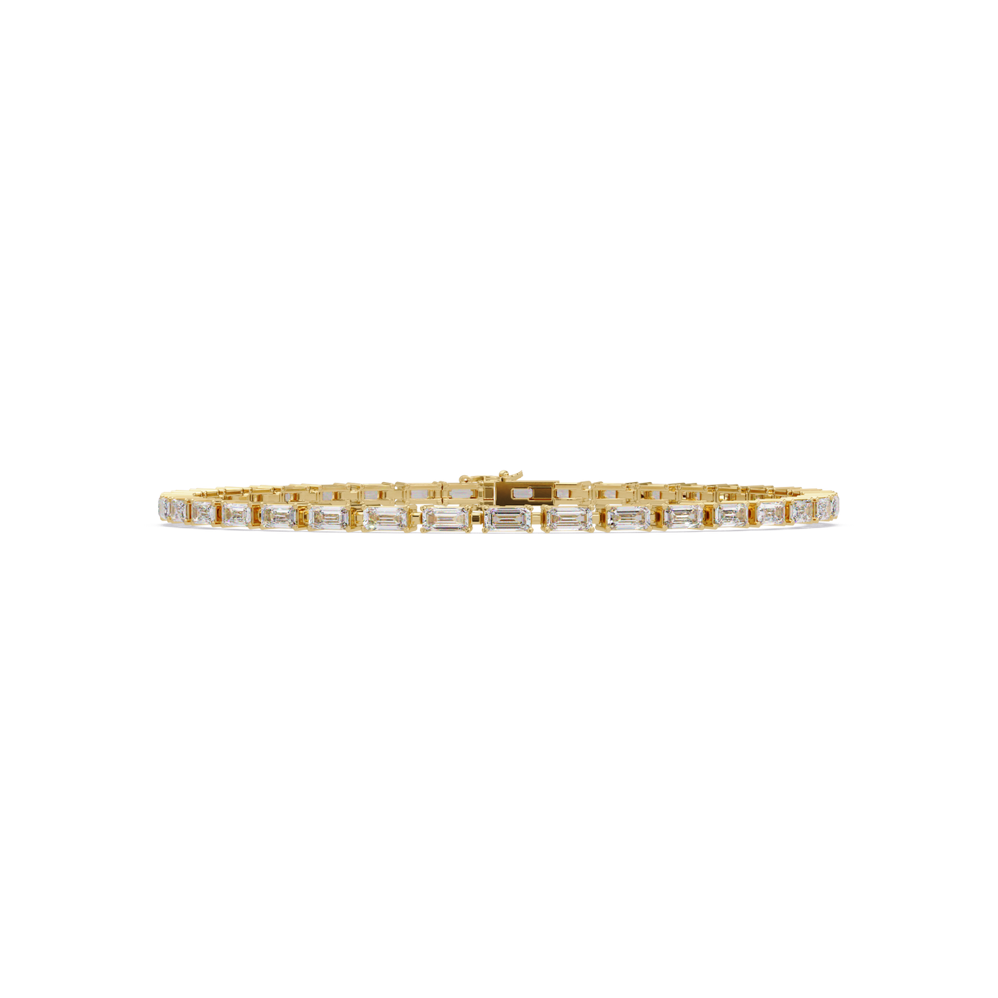 Emerald Cut Lab grown Diamond Tennis Bracelet - HIGHCARAT DIAMONDS
