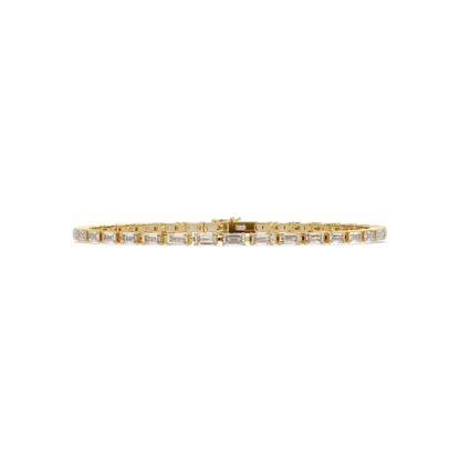 Emerald Cut Lab grown Diamond Tennis Bracelet - HIGHCARAT DIAMONDS