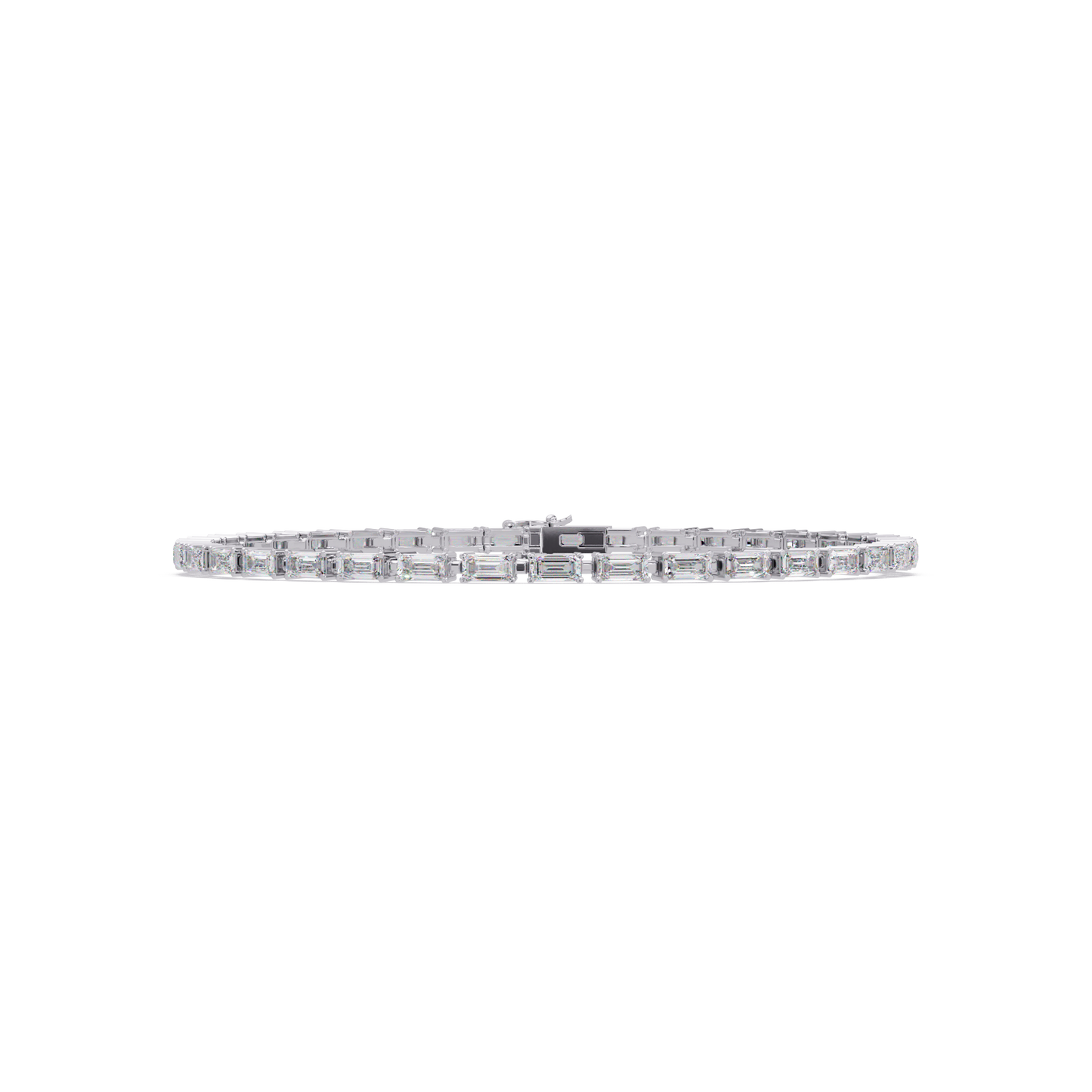 Emerald Cut Lab grown Diamond Tennis Bracelet - HIGHCARAT DIAMONDS