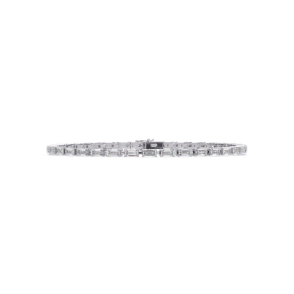 Emerald Cut Lab grown Diamond Tennis Bracelet - HIGHCARAT DIAMONDS
