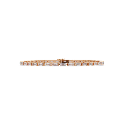 Emerald Cut Lab grown Diamond Tennis Bracelet - HIGHCARAT DIAMONDS