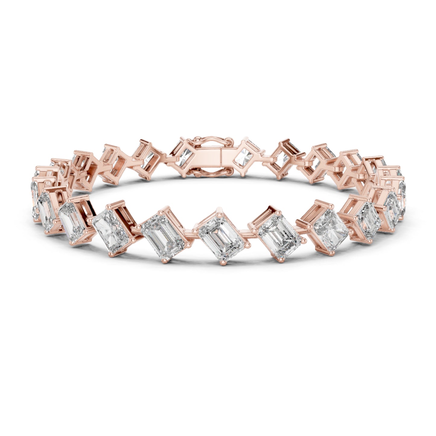 Vintage 15.79 Round Cut Lab Grown & Natural Diamond Unique Delicate Classic Dainty Stackable Tennis Bracelet For Her - HIGHCARAT DIAMONDS