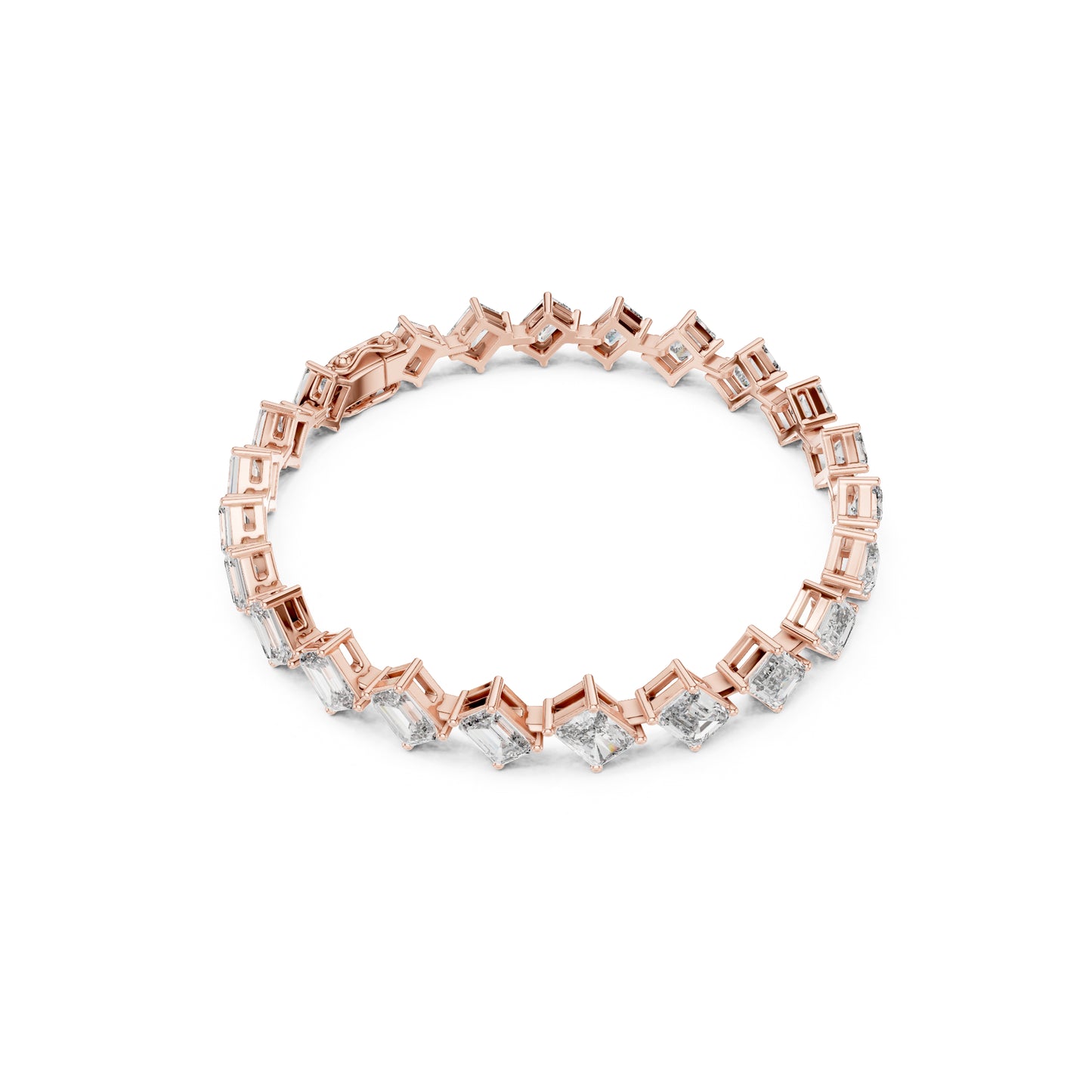 Vintage 15.79 Round Cut Lab Grown & Natural Diamond Unique Delicate Classic Dainty Stackable Tennis Bracelet For Her - HIGHCARAT DIAMONDS
