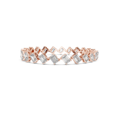 Vintage 15.79 Round Cut Lab Grown & Natural Diamond Unique Delicate Classic Dainty Stackable Tennis Bracelet For Her - HIGHCARAT DIAMONDS