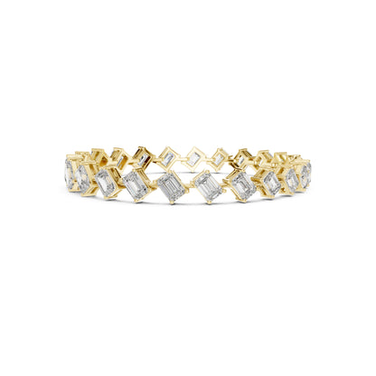 Vintage 15.79 Round Cut Lab Grown & Natural Diamond Unique Delicate Classic Dainty Stackable Tennis Bracelet For Her - HIGHCARAT DIAMONDS