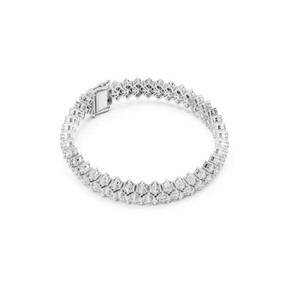 6.00Ct Round Cut Top Grade Diamond Elegant Three Row Prong Set Classic Wedding Tennis Bracelet For Women's