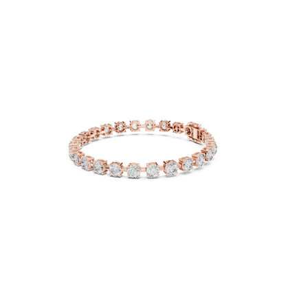 10.50Ct Round Cut High Quality Lab Grown Diamond Unique Delicate Sparkling Vintage Tennis Bracelet