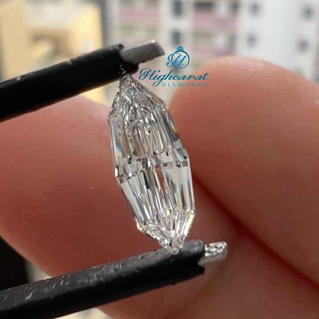 Marquise Shape Step Cut Diamond Flawless Clarity Lab Grown Dainty Classic Diamond - HIGHCARAT DIAMONDS