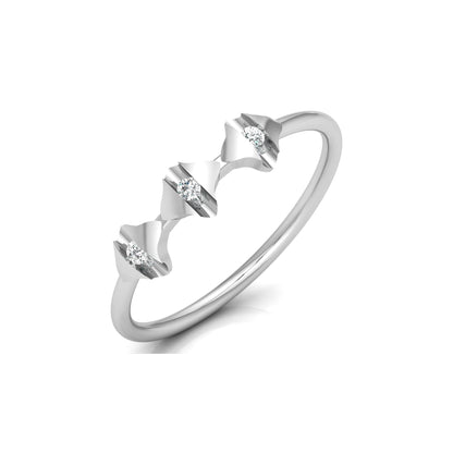 Fancy Round Diamond Ring For Women's In 14 KT Solid Gold Modern And Secure Design - HIGHCARAT DIAMONDS