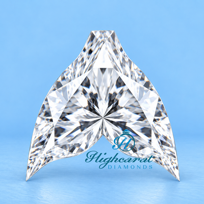 Unique Fish Tail Shape Lab Grown Diamond