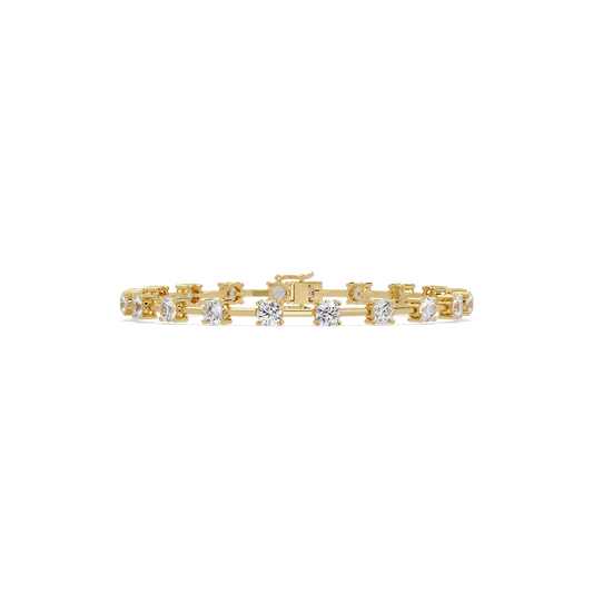 Floating Lab Grown Round Diamond Line Bracelet - HIGHCARAT DIAMONDS