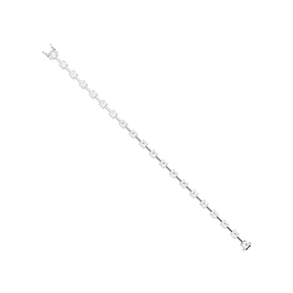 Floating Lab Grown Round Diamond Line Bracelet - HIGHCARAT DIAMONDS