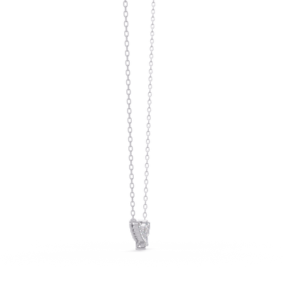 Floral Cluster Lab-Grown Diamond Necklace in White Gold - HIGHCARAT DIAMONDS