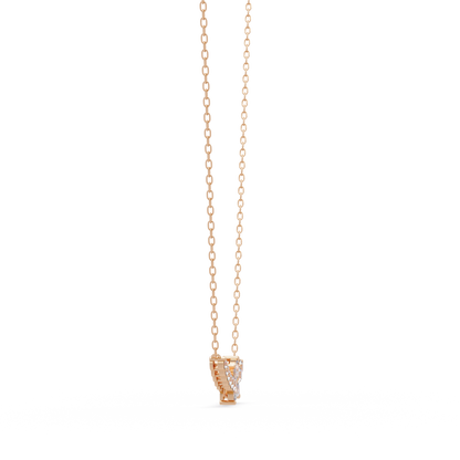 Floral Cluster Lab-Grown Diamond Necklace in White Gold - HIGHCARAT DIAMONDS