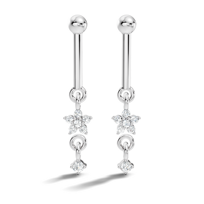 18k Solid Gold Round Shape Natural & Lab Grown Diamond New Classic Studs Women Diamond Earrings - HIGHCARAT DIAMONDS