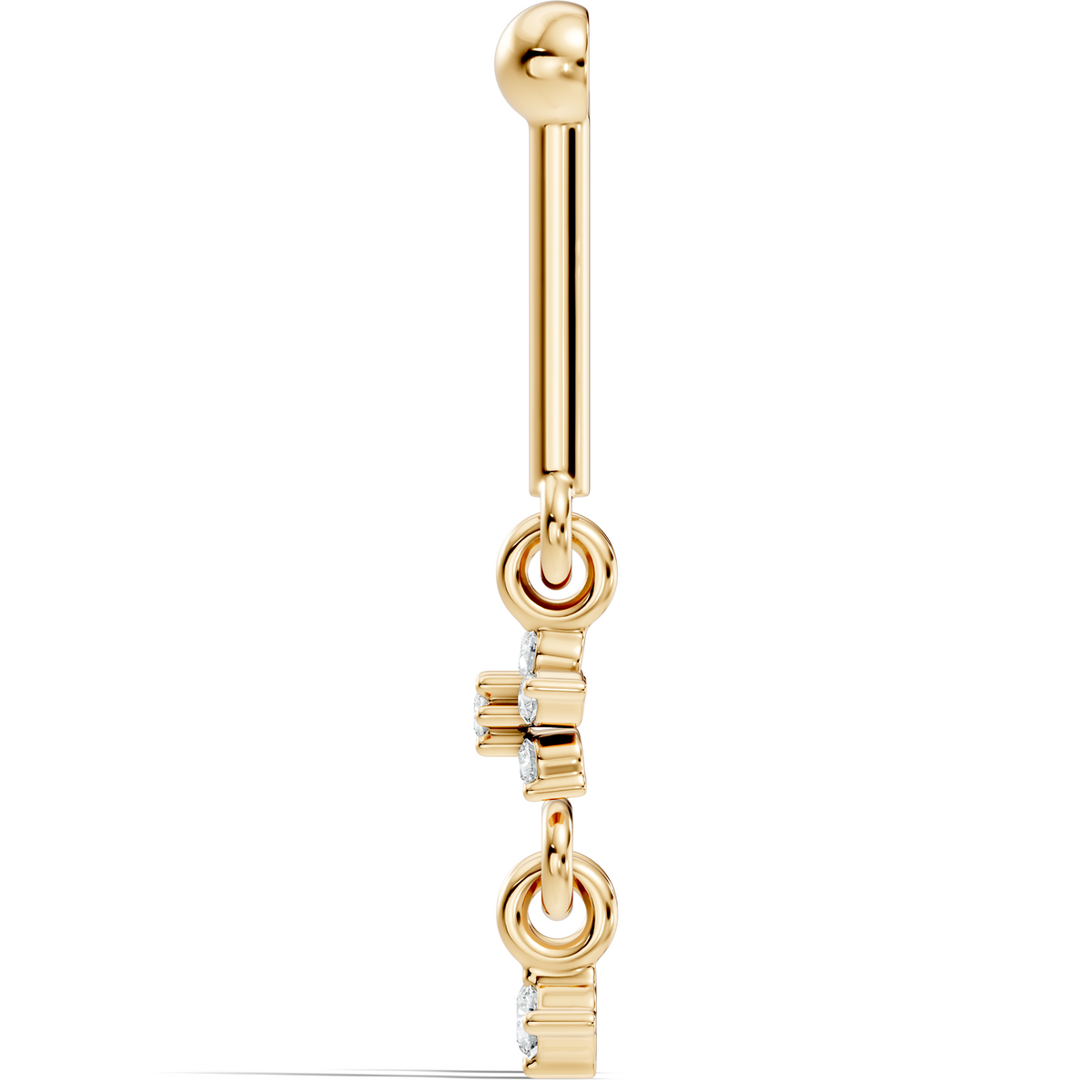 18k Solid Gold Round Shape Natural & Lab Grown Diamond New Classic Studs Women Diamond Earrings - HIGHCARAT DIAMONDS