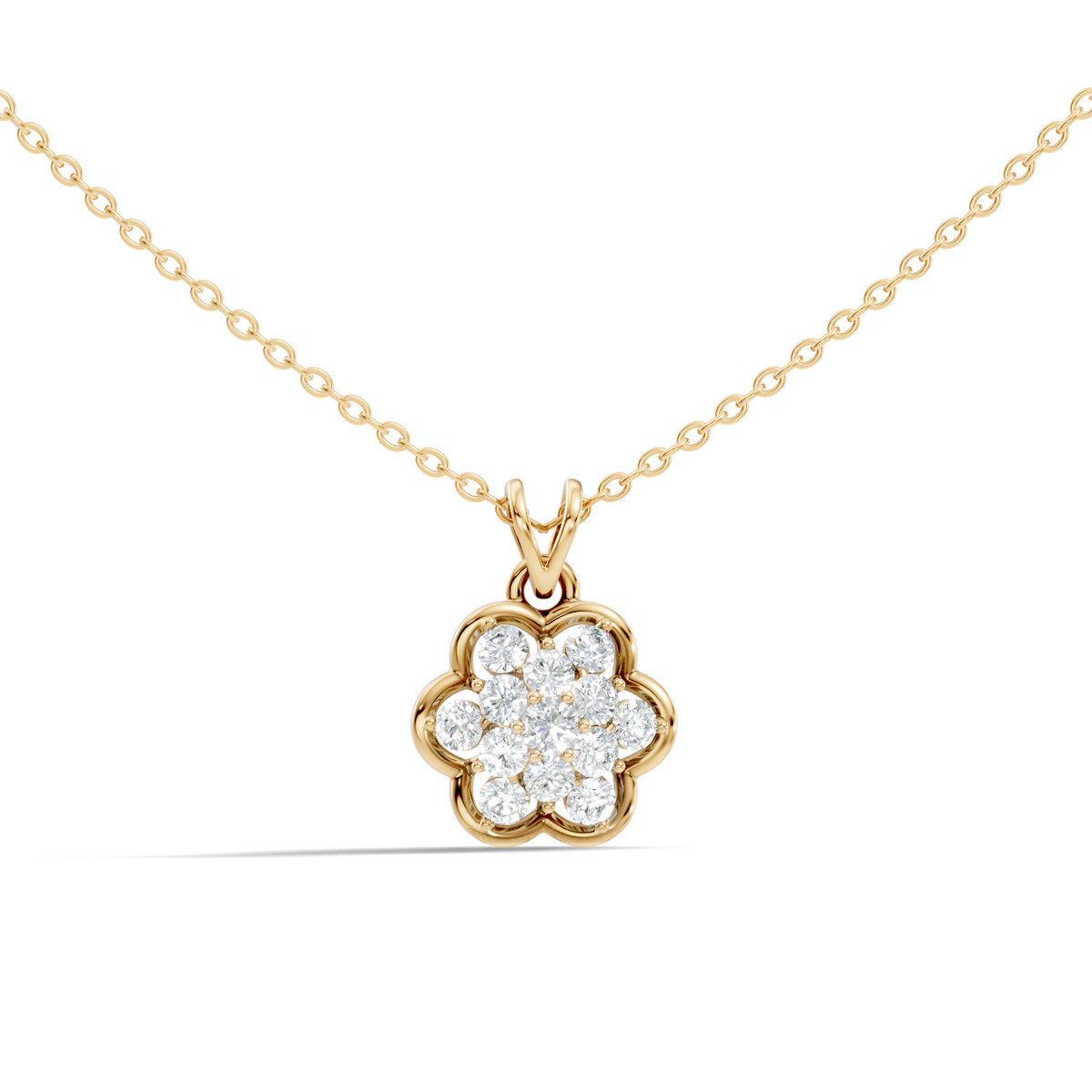 Elegant Women's Diamond Pendant 0.81 Carat Minimalist Handmade Necklace Pendant For Her - HIGHCARAT DIAMONDS