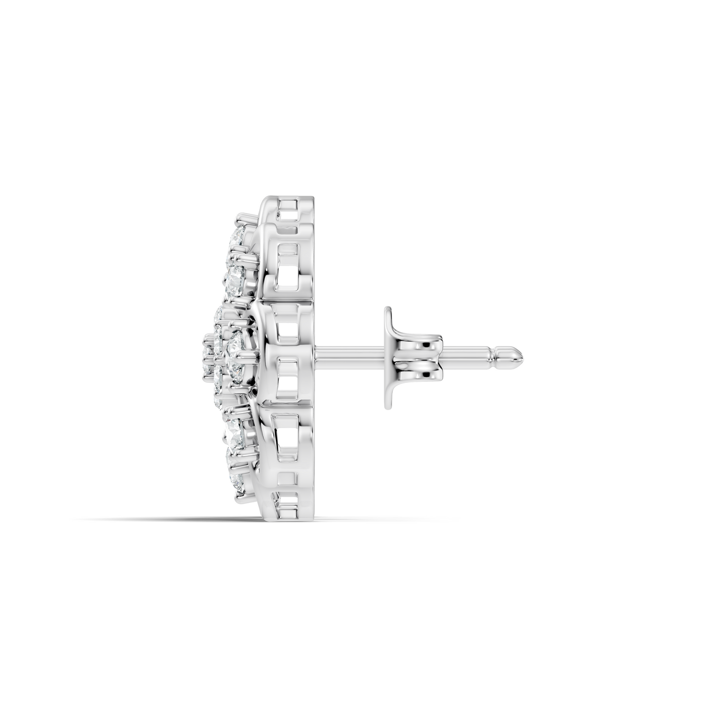 Women's 1.17 Ct Round Shape Natural & Lab grown Diamond Earrings For Using Party Wear Look - HIGHCARAT DIAMONDS