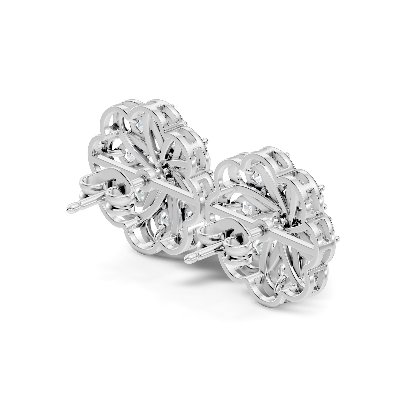 Women's 1.17 Ct Round Shape Natural & Lab grown Diamond Earrings For Using Party Wear Look - HIGHCARAT DIAMONDS