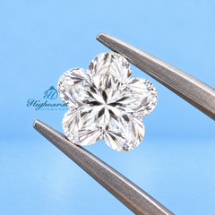 Unique Flower Cut Lab Grown Diamond Stone