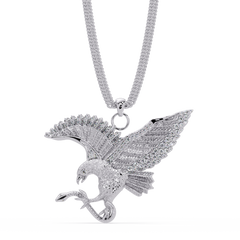 Flying Eagle Statement Lab Diamond Pendant Necklace - HIGHCARAT DIAMONDS