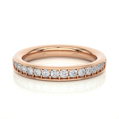 Full Eternity Round Shaped Wedding Band For Womens  in 14K Solid With Natural Or Lab Diamonds - HIGHCARAT DIAMONDS