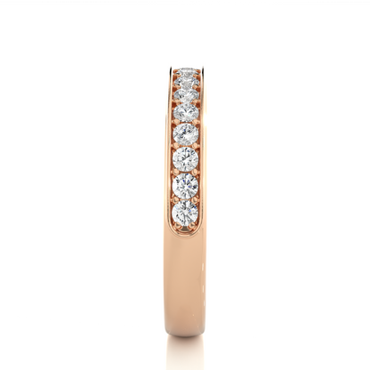 Full Eternity Round Shaped Wedding Band For Womens  in 14K Solid With Natural Or Lab Diamonds - HIGHCARAT DIAMONDS