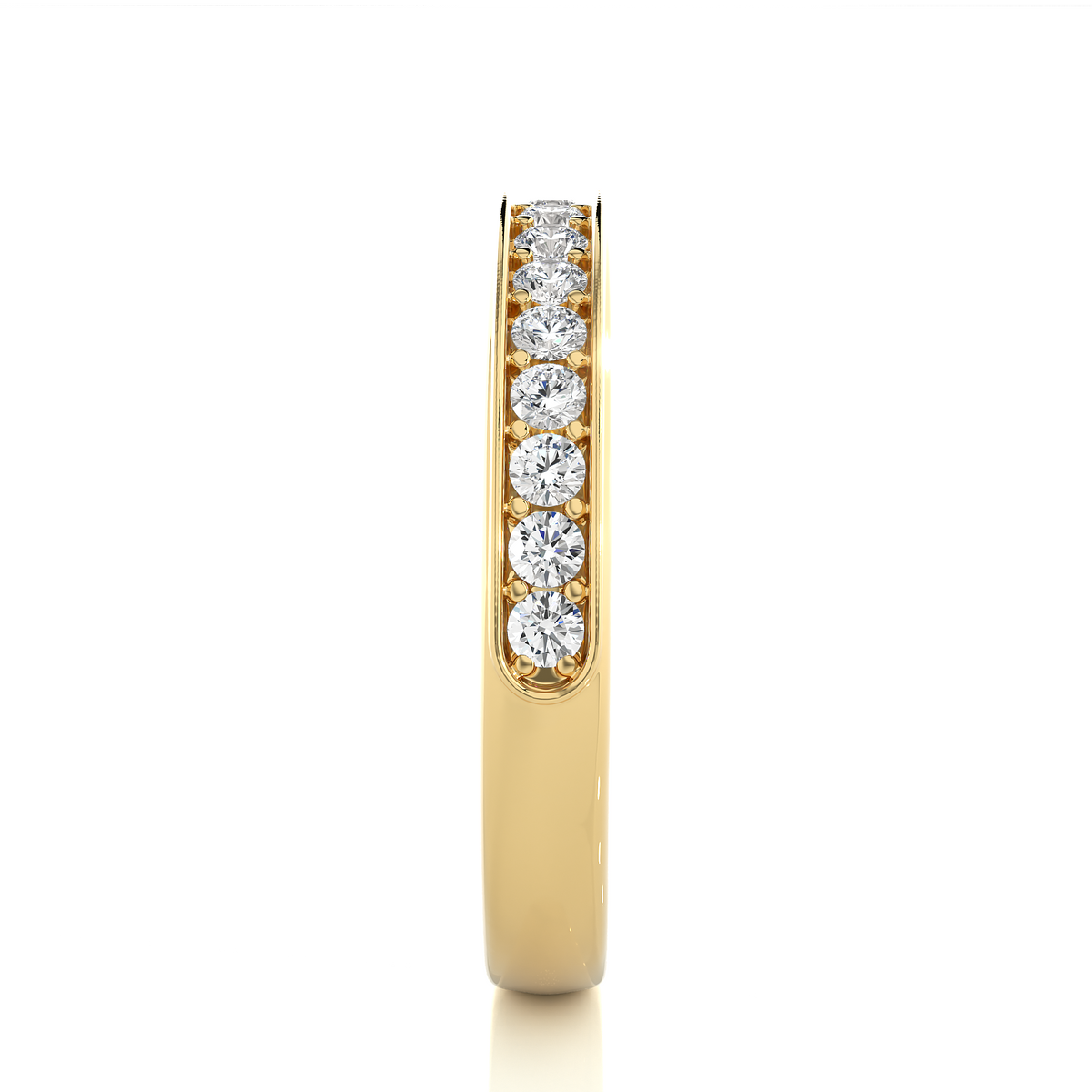 Full Eternity Round Shaped Wedding Band For Womens  in 14K Solid With Natural Or Lab Diamonds - HIGHCARAT DIAMONDS