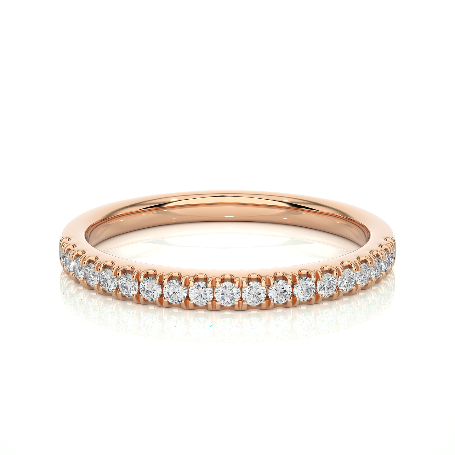 Full Eternity Wedding Band With Round Labgrown Diamonds Classic And Timeless Design - HIGHCARAT DIAMONDS